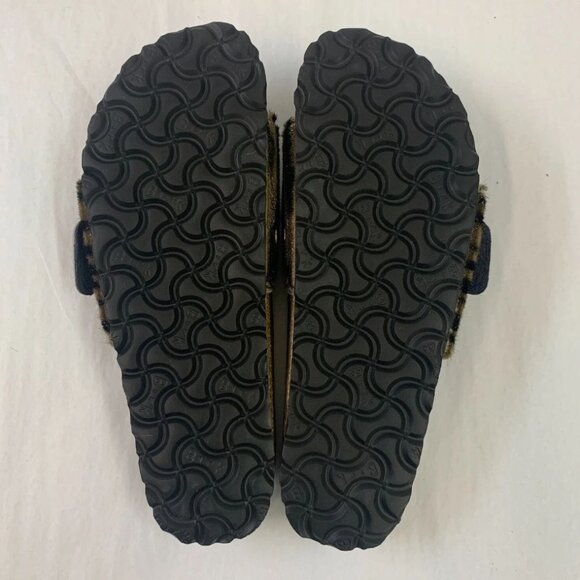 Birkenstock Women Big Buckle Zebra Cowhide Sandals Black Size 37 - Picture 5 of 8